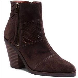 Lucky Brand Fall Booties Heeled Brown Java Size 8